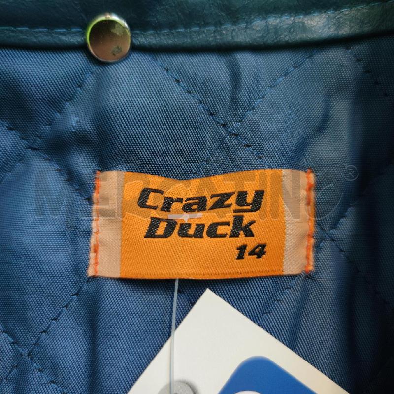 GIACCA DONNA PELLE CRAZY DUCK BLU BIANCA ROSSA  | Mercatino dell'Usato Settimo torinese 3