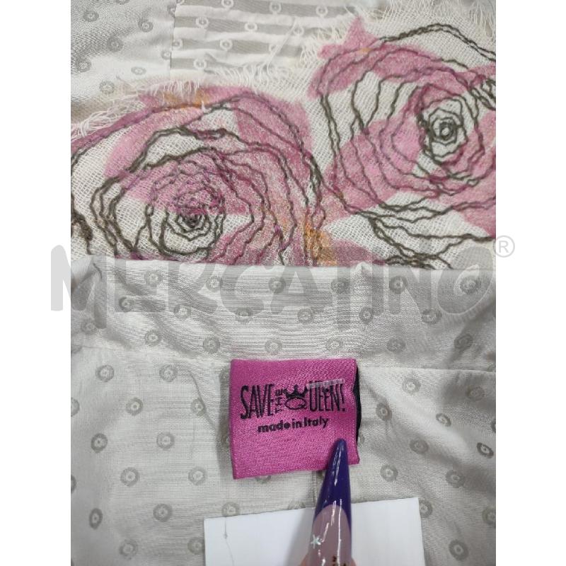 GIACCA DONNA SAVE THE QUEEN BEIGE FIORI | Mercatino dell'Usato Settimo torinese 3