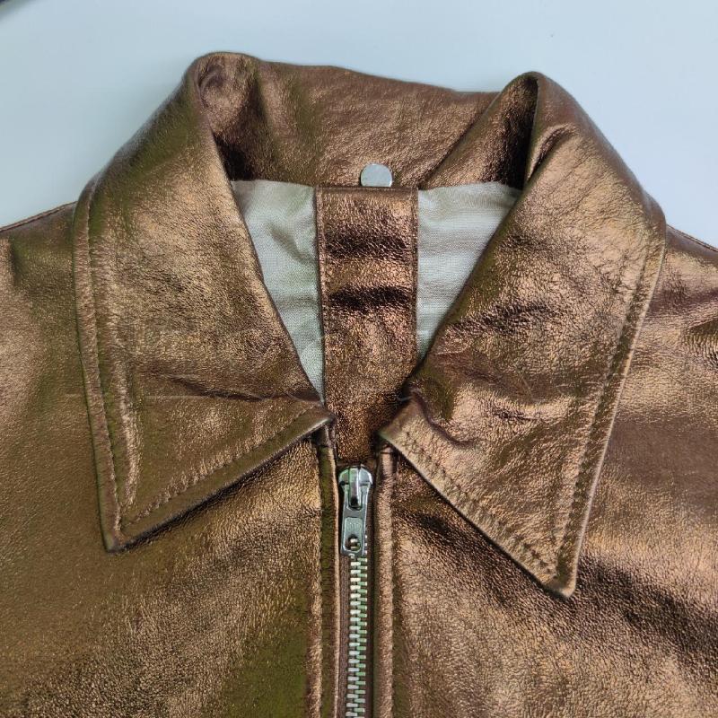 GIACCA DONNA VIOLET BRONZO VERA PELLE  | Mercatino dell'Usato Settimo torinese 3