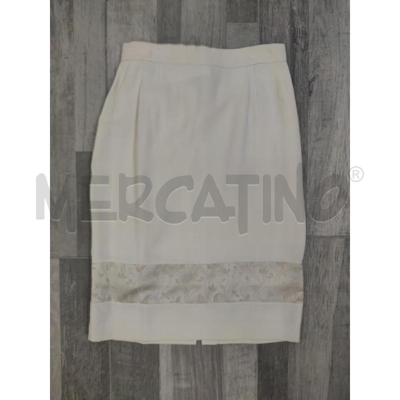 GIACCA+GONNA GABRIELLE BELLINI PANNA FASCIA DAMASCATA  | Mercatino dell'Usato Settimo torinese 2