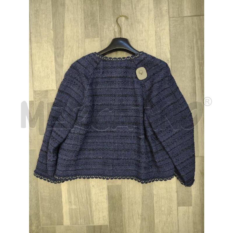 GIACCA LUISA SPAGNOLI BLU COTONE BOTTONI ORO | Mercatino dell'Usato Settimo torinese 2