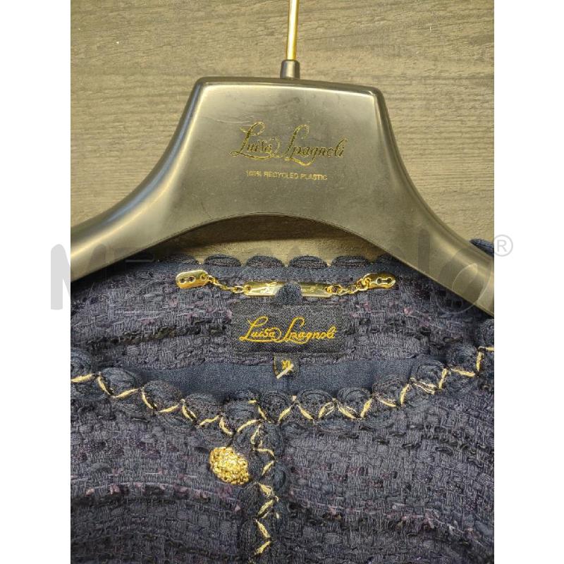 GIACCA LUISA SPAGNOLI BLU COTONE BOTTONI ORO | Mercatino dell'Usato Settimo torinese 3