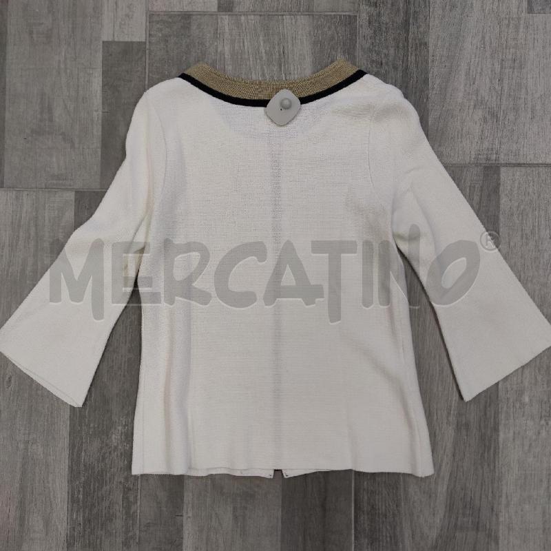 GIACCA NEERA BIANCA PROFILO ZIP BEIGE NERO  | Mercatino dell'Usato Settimo torinese 2