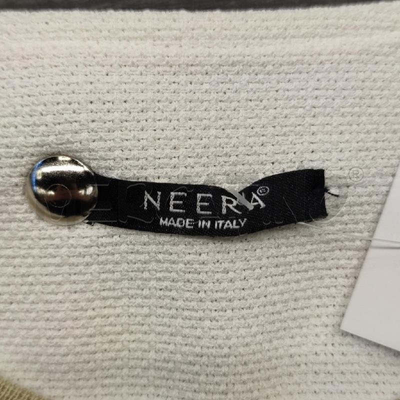GIACCA NEERA BIANCA PROFILO ZIP BEIGE NERO  | Mercatino dell'Usato Settimo torinese 3