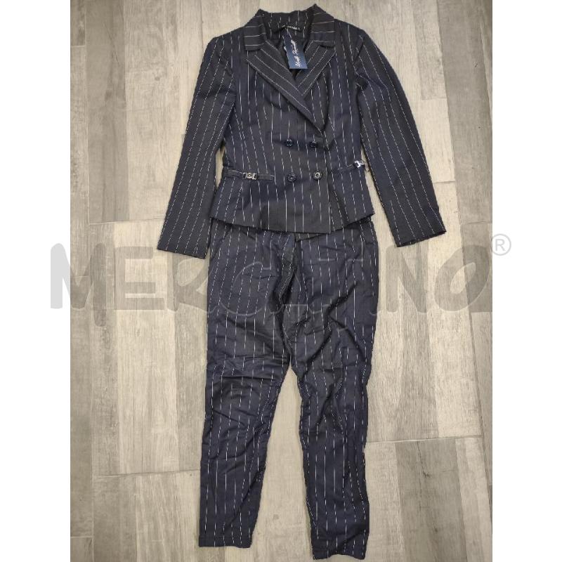 GIACCA+PANTALONE ANNARITA N. BLU GESSATO | Mercatino dell'Usato Settimo torinese 1