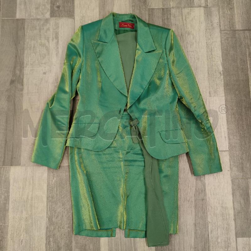 GIACCA+TOP+GONNA AGNES TOMA VERDE CANGIANTE | Mercatino dell'Usato Settimo torinese 1