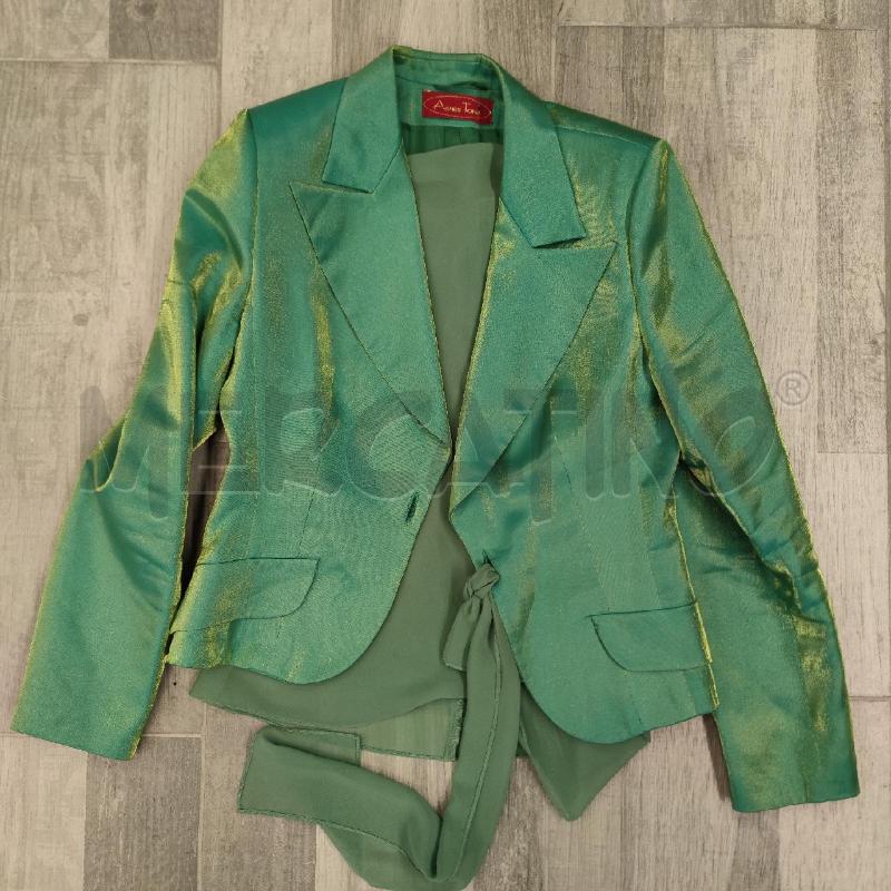 GIACCA+TOP+GONNA AGNES TOMA VERDE CANGIANTE | Mercatino dell'Usato Settimo torinese 2