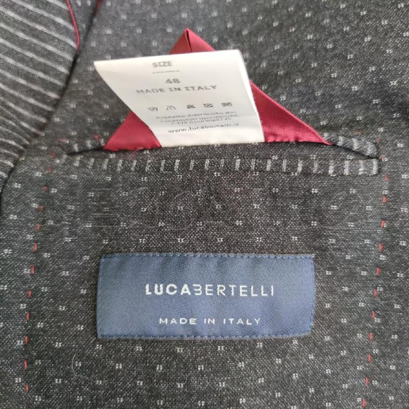 GIACCA UOMO LUCA BERTELLI GRIGIA PUNTINI | Mercatino dell'Usato Settimo torinese 4
