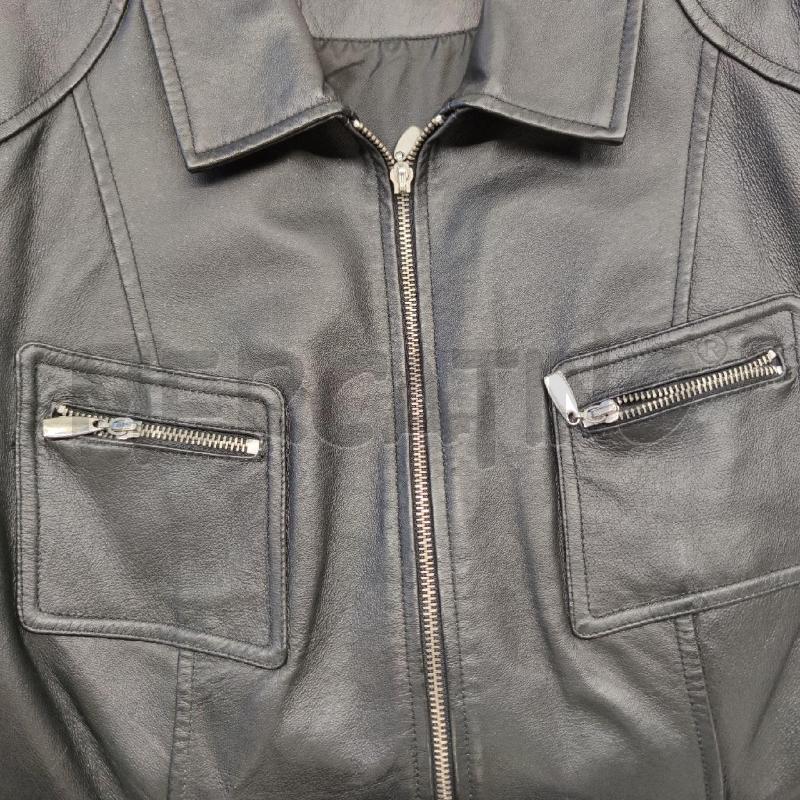 GIACCA UOMO PELLE NERA ZCON ZIP  | Mercatino dell'Usato Settimo torinese 3