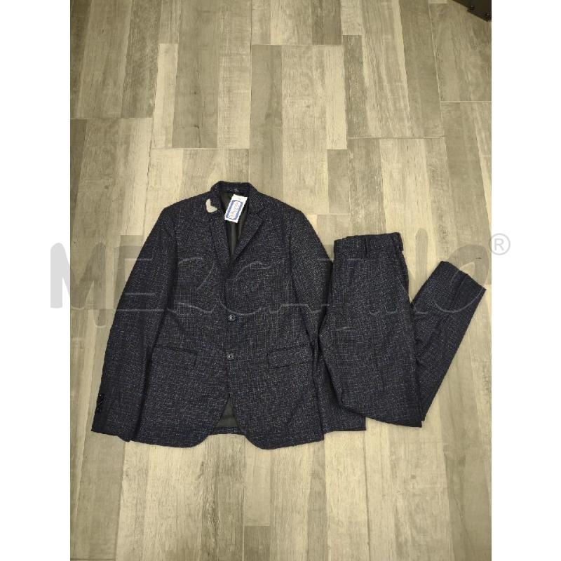 GIACCA UOMO + PANTALONE D-INTERNATIONAL BLU MOTIVO QUADRI | Mercatino dell'Usato Settimo torinese 1