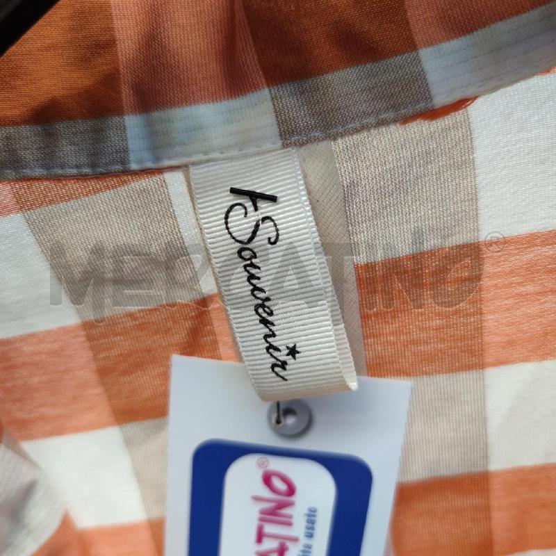 GIACCHINA DONNA SOUVENIR QUADRETT BEIGE ARANCIO CINTURINA | Mercatino dell'Usato Settimo torinese 2