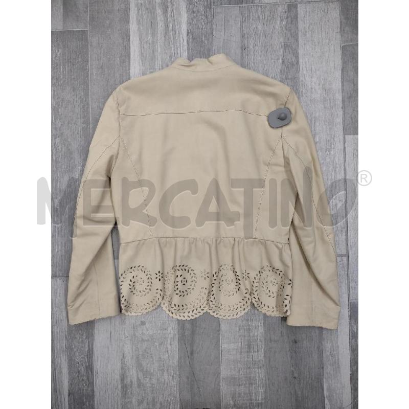 GIACCHOINA DONNA WEEKEND MAXMARA PELLE BEIGE MOTIVO TRAFORATO | Mercatino dell'Usato Settimo torinese 2