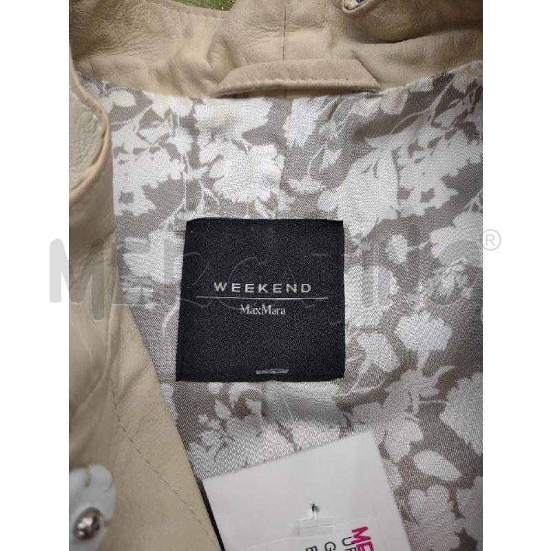 GIACCHOINA DONNA WEEKEND MAXMARA PELLE BEIGE MOTIVO TRAFORATO | Mercatino dell'Usato Settimo torinese 3