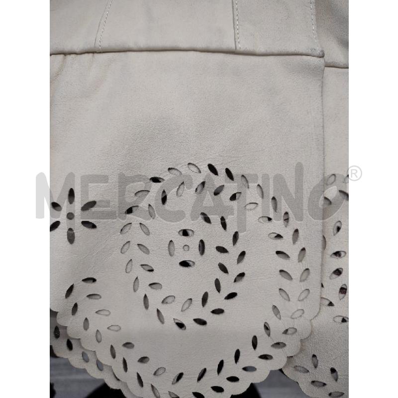 GIACCHOINA DONNA WEEKEND MAXMARA PELLE BEIGE MOTIVO TRAFORATO | Mercatino dell'Usato Settimo torinese 4