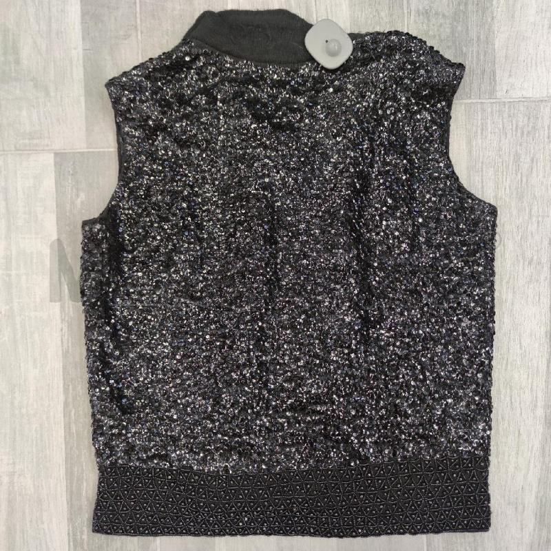 GILET PAILLETTES NERO BORDO PERLINE  | Mercatino dell'Usato Settimo torinese 2