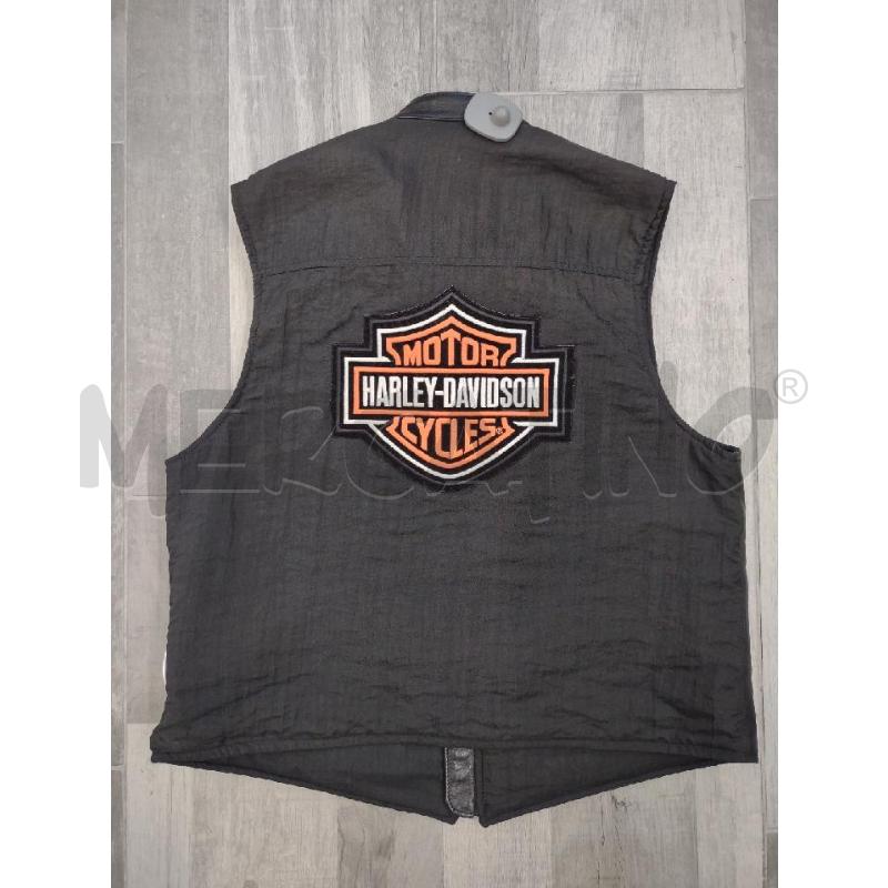 GILET UOMO HARLEY DAVIDSON PELLE NERO | Mercatino dell'Usato Settimo torinese 2
