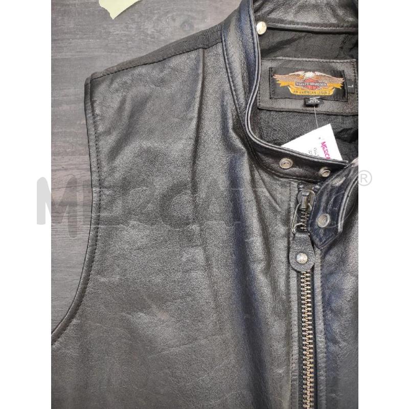 GILET UOMO HARLEY DAVIDSON PELLE NERO | Mercatino dell'Usato Settimo torinese 4