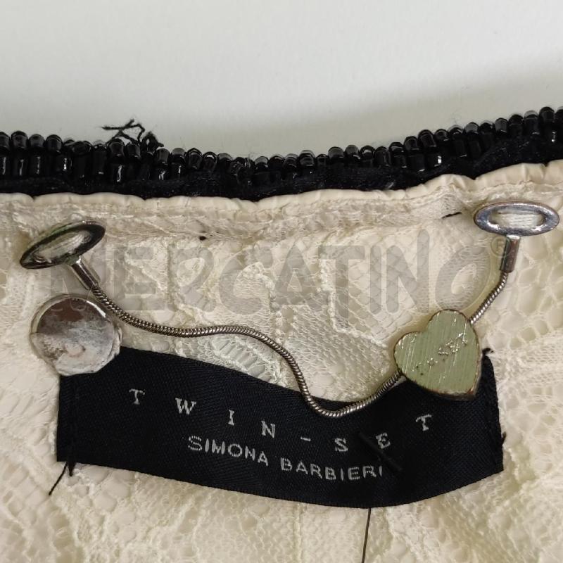 GIUBBINO DONNA TWINSET PANNA PERLINE NERE | Mercatino dell'Usato Settimo torinese 3