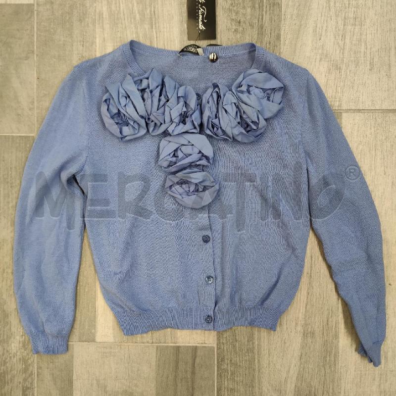 GOLFINO DONNA MOSCHINO CHEAP AMD CHIC INDACO FIORI RILIEVO | Mercatino dell'Usato Settimo torinese 1
