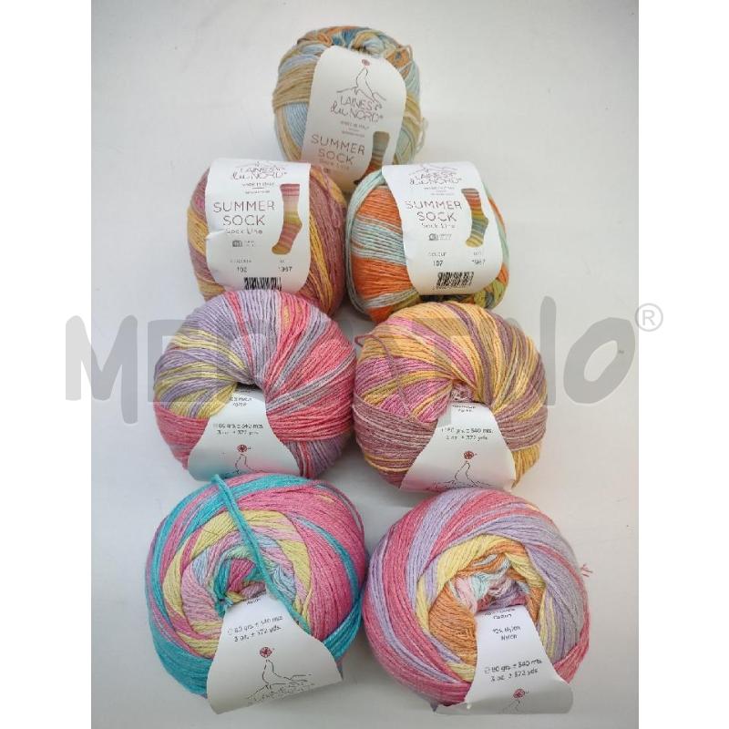GOMITOLI PZ.7 LAINES SU NORD SUMMER SOCK | Mercatino dell'Usato Settimo torinese 1