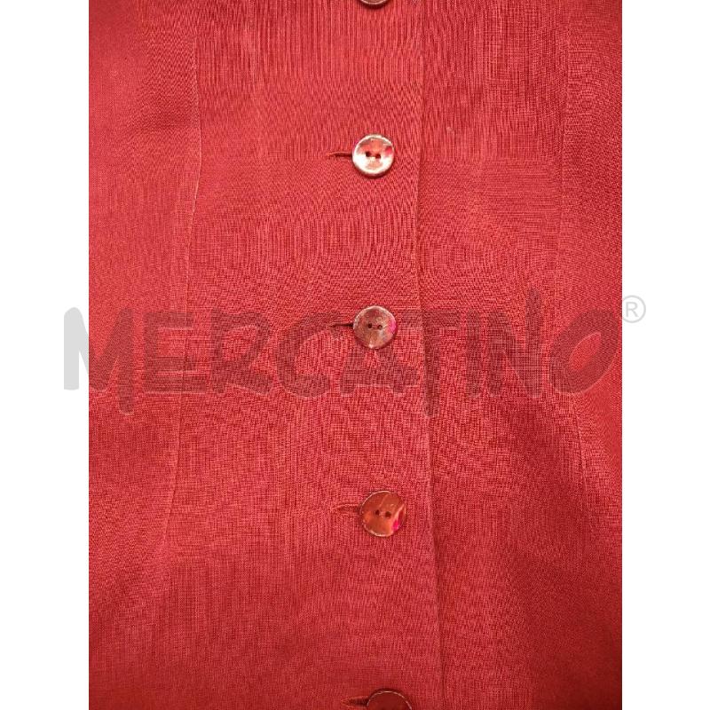 GONNA+CAMICIA SMANIC. MAXMARA LINO ROSSO RIGHE | Mercatino dell'Usato Settimo torinese 4