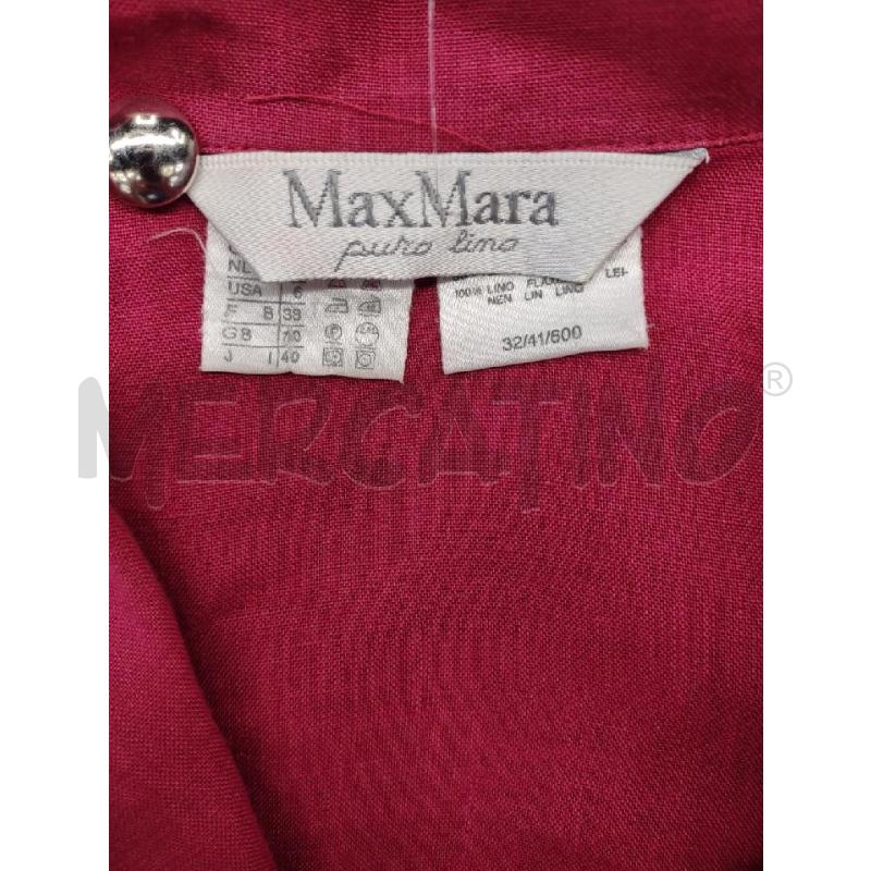 GONNA+CAMICIA SMANIC. MAXMARA LINO ROSSO RIGHE | Mercatino dell'Usato Settimo torinese 5