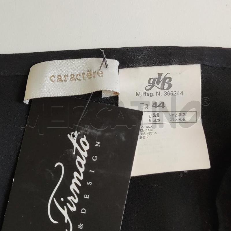 GONNA CARACTERE LUNGA BALZE NERA SETA | Mercatino dell'Usato Settimo torinese 3