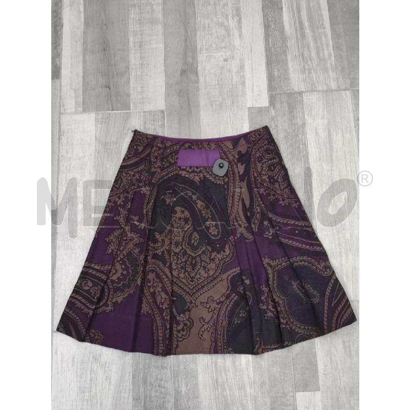 GONNA CARACTERE VISCOSA VIOLA PAISLEY TORTORA | Mercatino dell'Usato Settimo torinese 2