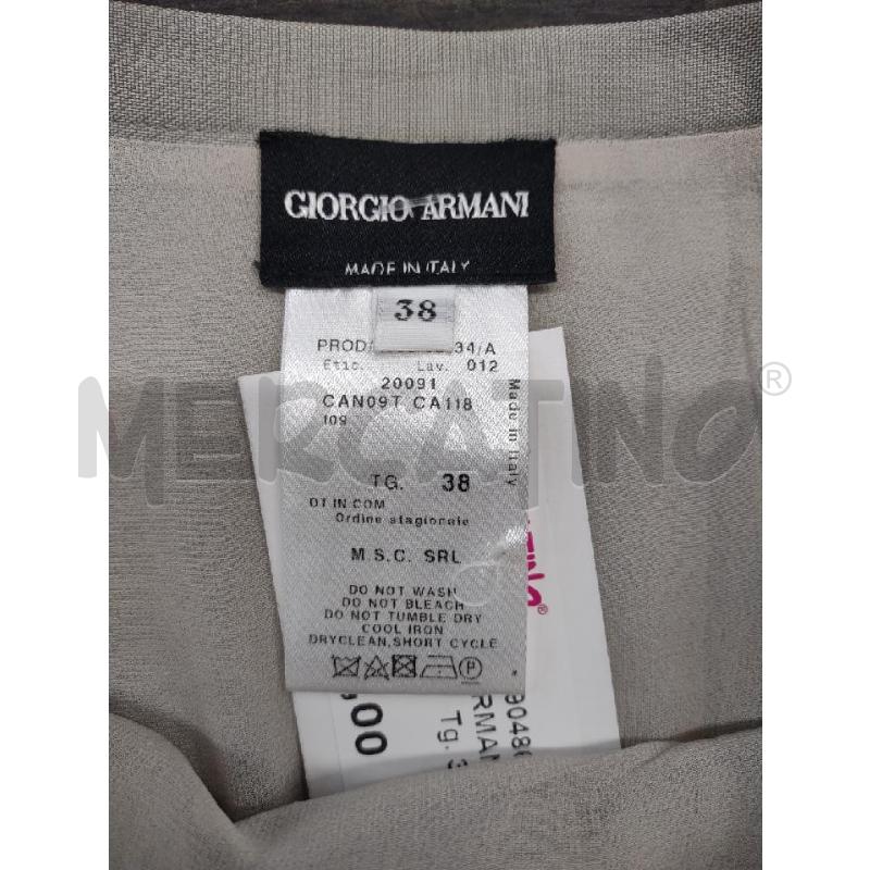 GONNA GIORGIO ARMANI SETA GRIGIO CHIARO  | Mercatino dell'Usato Settimo torinese 2