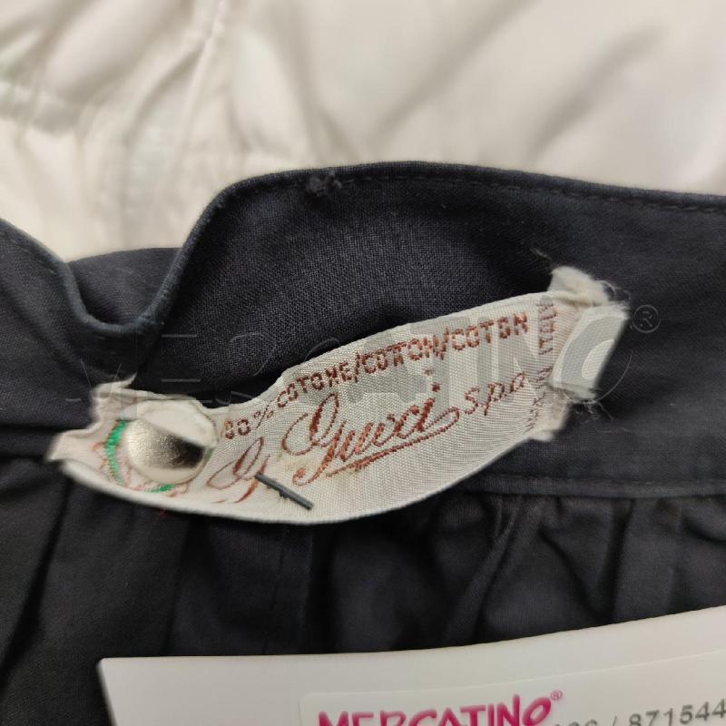 GONNA GUCCI VINTAGE ANNI 60/70 BLU NOTTE COTONE  | Mercatino dell'Usato Settimo torinese 3