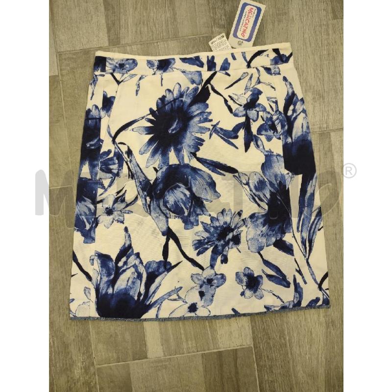 GONNA INTREND BIANCA FIORI BLU | Mercatino dell'Usato Settimo torinese 1