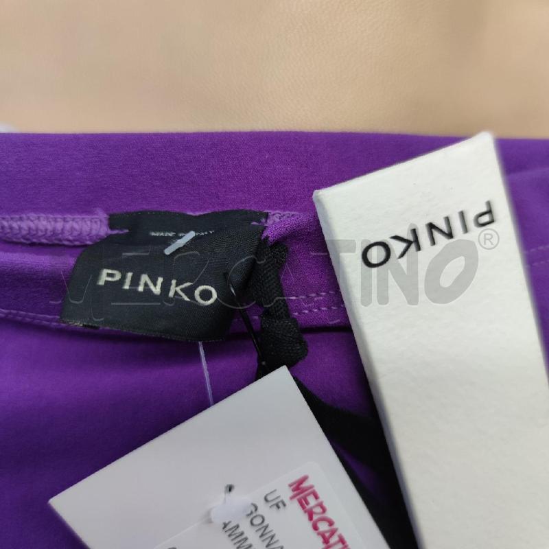GONNA MIDI PINKO POLIAMMIDE ELASTICIZZATO VIOLA INTAGLI | Mercatino dell'Usato Settimo torinese 3