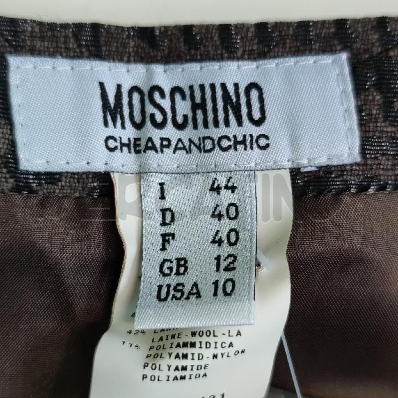 GONNA MOSCHINO CHEAP AND CHIC MARRONE PIED DE POULE | Mercatino dell'Usato Settimo torinese 3