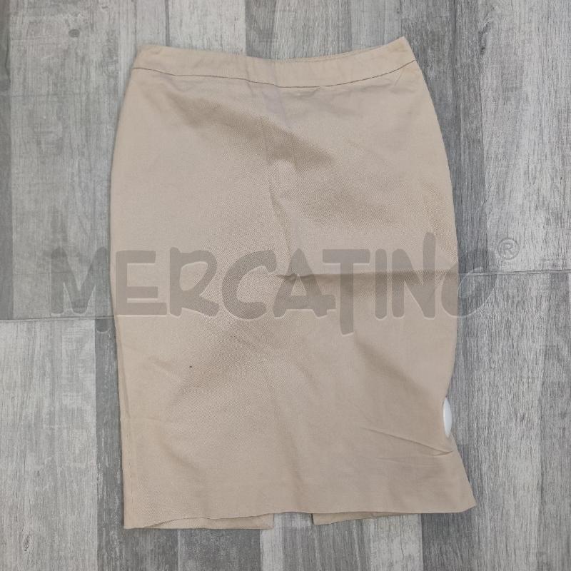 GONNA TUBINO ALEXANDER MCQUEEN BEIGE COTONE | Mercatino dell'Usato Settimo torinese 1