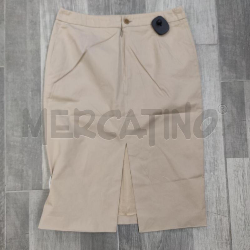 GONNA TUBINO ALEXANDER MCQUEEN BEIGE COTONE | Mercatino dell'Usato Settimo torinese 2