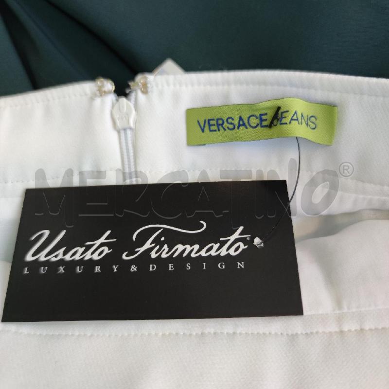 GONNA VERSACE JEANS BIANCO FIORI AZZURRI | Mercatino dell'Usato Settimo torinese 2
