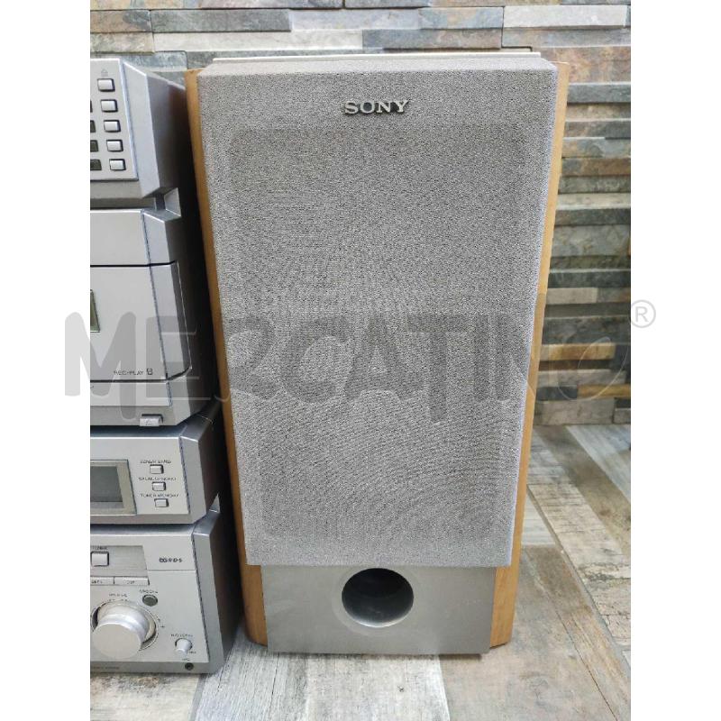 IMPIANTO HI-FI SONY GRIGIO CON DUE CASSE | Mercatino dell'Usato Settimo torinese 3