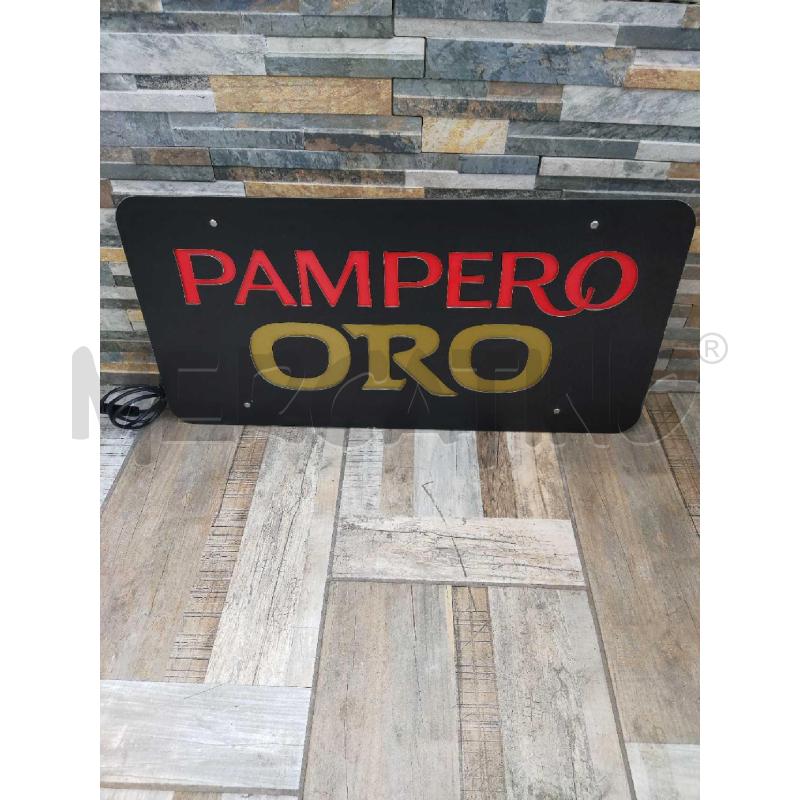 INSEGNA LUMINOSA PAMPERO ORO | Mercatino dell'Usato Settimo torinese 1