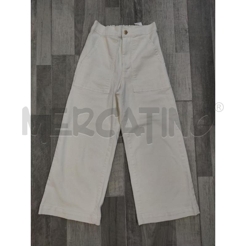 JEANS BAMBINA MOLO BIANCO TASCHE GRANDI | Mercatino dell'Usato Settimo torinese 1