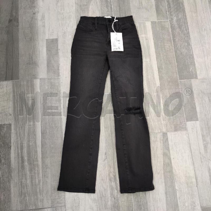 JEANS DONNA FRAME NERO STRAPPO GINOCCHIO NUOVO | Mercatino dell'Usato Settimo torinese 1