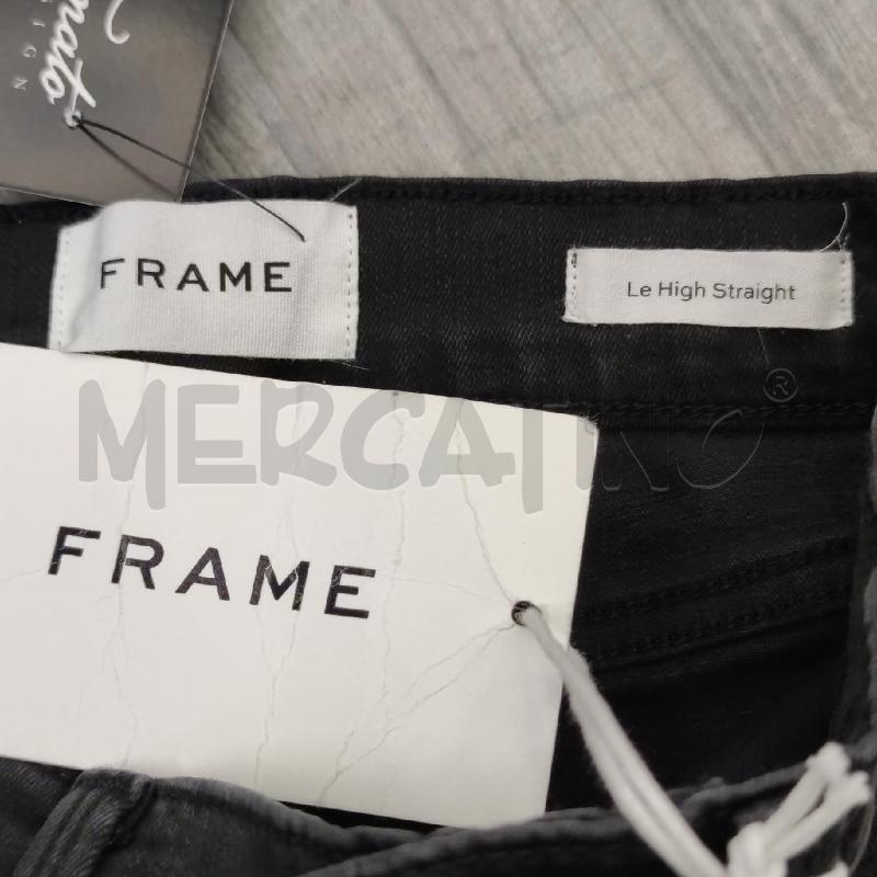 JEANS DONNA FRAME NERO STRAPPO GINOCCHIO NUOVO | Mercatino dell'Usato Settimo torinese 3