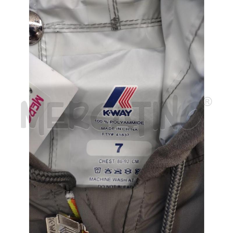 KWAY BAMBINO GRIGIO CHIARO CON CAPPUCCIO | Mercatino dell'Usato Settimo torinese 4