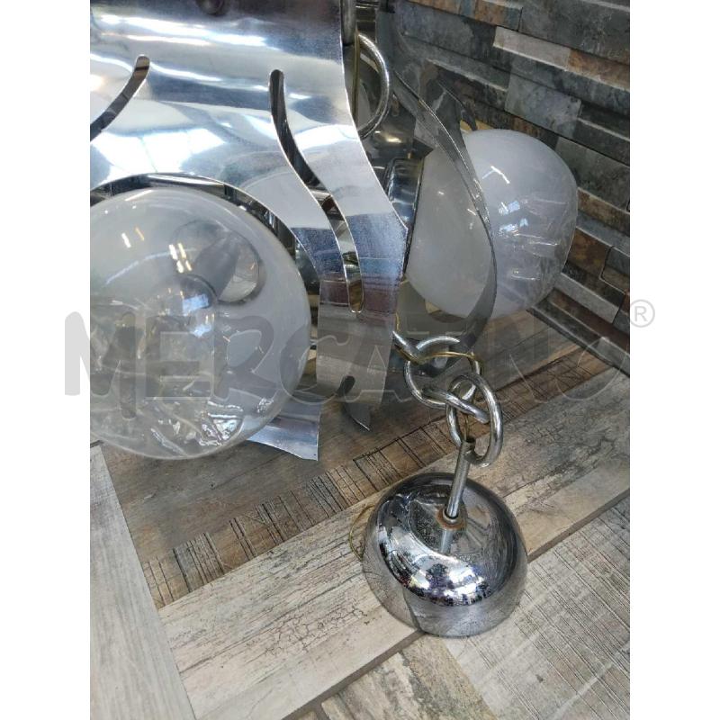LAMPADARIO ANNI 70 DESIGN CROMATO  | Mercatino dell'Usato Settimo torinese 2