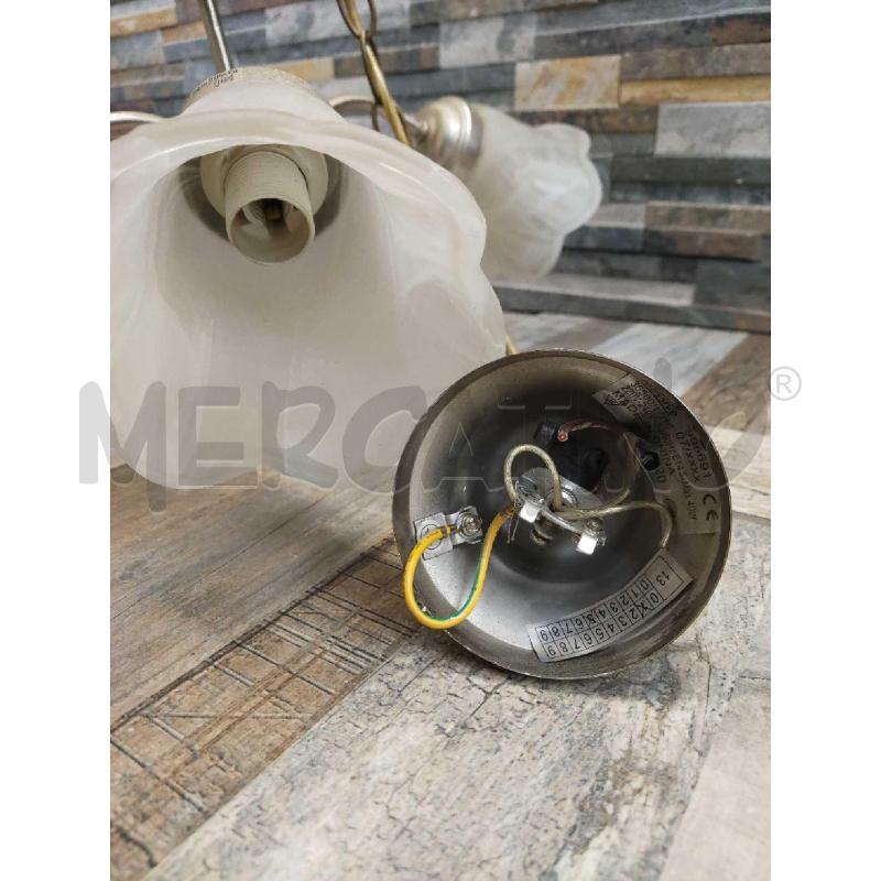 LAMPADARIO CINQUE BRACCIA GRIGIO | Mercatino dell'Usato Settimo torinese 5