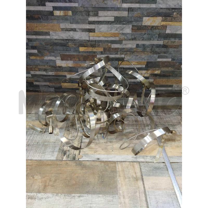 LAMPADARIO METALLO CON CIONDOLI | Mercatino dell'Usato Settimo torinese 1