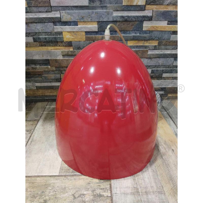 LAMPADARIO ROSSO STILE DESIGN NORD EUROPEO  | Mercatino dell'Usato Settimo torinese 1