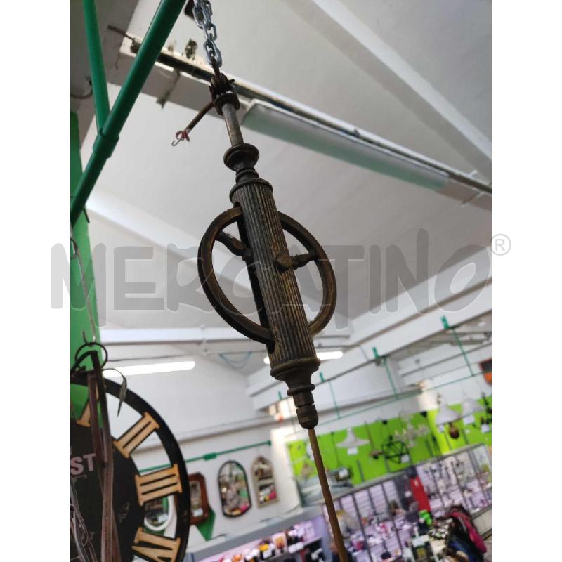 LAMPADARIO VETRO GIALLINO E METALLO | Mercatino dell'Usato Settimo torinese 3