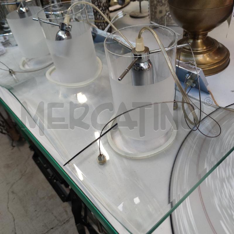 LAMPADARIO VETRO METALLO DESING ESPOSITO  | Mercatino dell'Usato Settimo torinese 2
