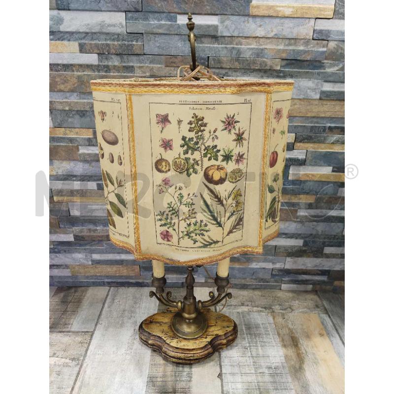 LAMPADA BASE LEGNOCON PARALUME CARTA | Mercatino dell'Usato Settimo torinese 1