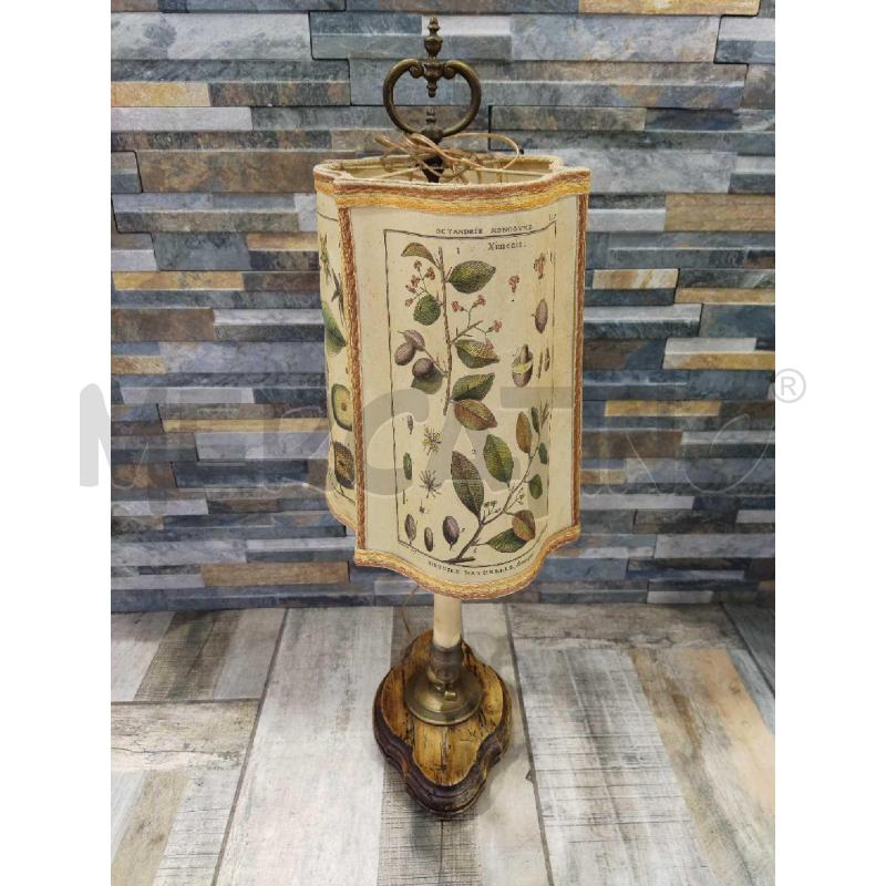 LAMPADA BASE LEGNOCON PARALUME CARTA | Mercatino dell'Usato Settimo torinese 2